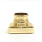 الكلاسيكية سبائك الزنك الذهب مستطيل الشكل غطاء زجاجة عطر زاماك المعدنية