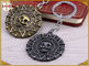 شخصية سلاسل معدنية مفتاح سلسلة صغيرة للمجموعات هدايا الجمجمة على شكل طلاء النحاس