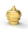 لون ذهبي جديد تصميم غطاء زجاجة عطر شكل تاج مادة زاماك