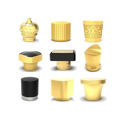 Unique Customized Luxury Resin Perfume Bottle Lid , Custom Metal Perfume Cap