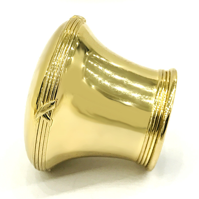 مخصص لون الذهب الفاتح قبعات زجاجة عطر الألومنيوم Zamak