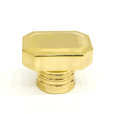 الكلاسيكية سبائك الزنك تصفيح الذهب شكل مستطيل معدن غطاء زجاجة عطر Zamak