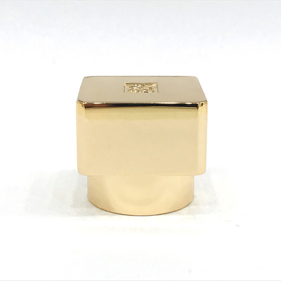 الكلاسيكية سبائك الزنك الذهب شكل مكعب معدني غطاء زجاجة عطر زاماك