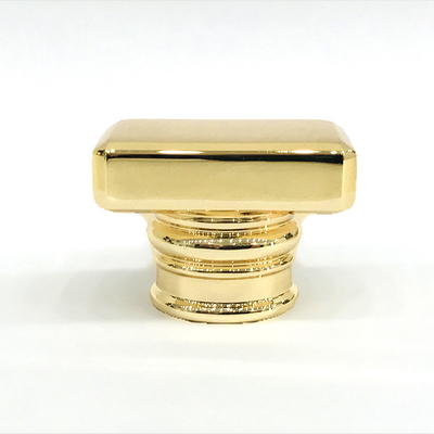 الكلاسيكية سبائك الزنك الذهب مستطيل الشكل غطاء زجاجة عطر زاماك المعدنية