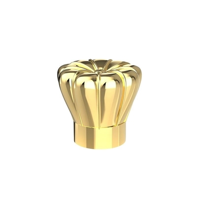 شراء غطاء زجاجة عطر فاخر زاماك معدني ذهبي لامع مطلي بالطلاء online manufacture
