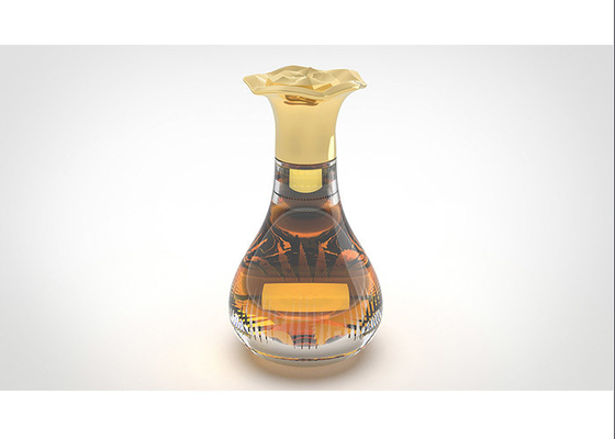 شراء شعار مخصص 15 ملم قبعات زجاجة عطر سبائك الزنك الفاخرة نمط زهرة الإبداعية online manufacture