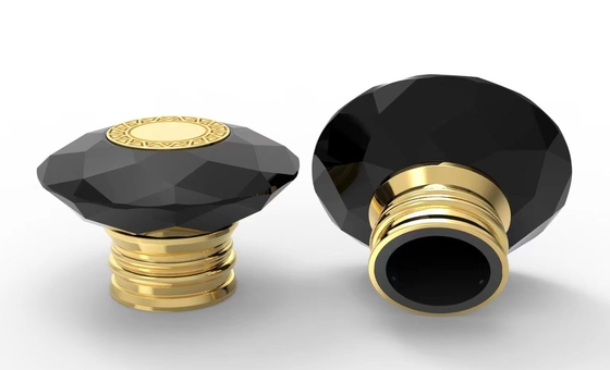 شراء أغطية زجاجات العطور المعدنية المستديرة من Zamac ، الفاخرة الإبداعية العالمية Fea 15 ملم online manufacture