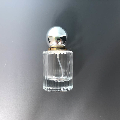 شراء 30 مللي زجاجة عطر الراقية غطاء الكرة المحمولة شريط عمودي الزجاج زجاجة عطر فرعية مستحضرات التجميل زجاجة رذاذ زجاجة فارغة online manufacture