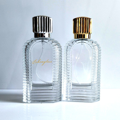 شراء زجاجة عطر زجاجية منحوتة عالية الجودة 60 مل مع قاع سميك مصنوع من مادة بيضاء كريستالية online manufacture