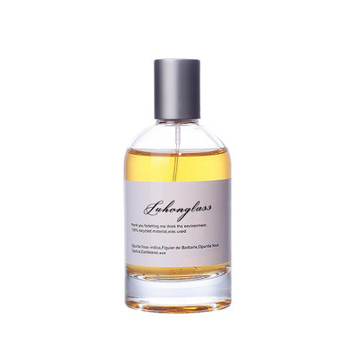 شراء زجاجة عطر 30 مللي 50 مللي 100 مللي زجاجة عطر بخاخ زجاجي دائري زجاجة عطر فارغة فاخرة للنساء مع غطاء فضي online manufacture