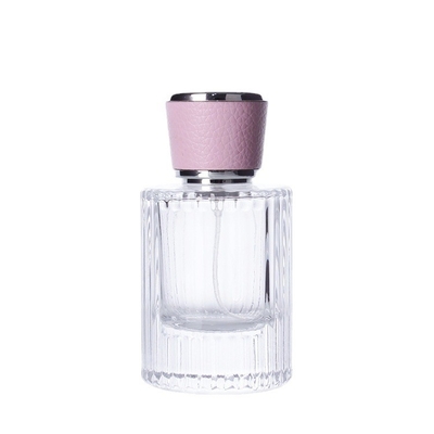 شراء جديد 50 مللي زجاجة عطر شريط عمودي حربة رذاذ زجاجة عطر Subpackage مع غطاء زجاجة عطر كبار online manufacture