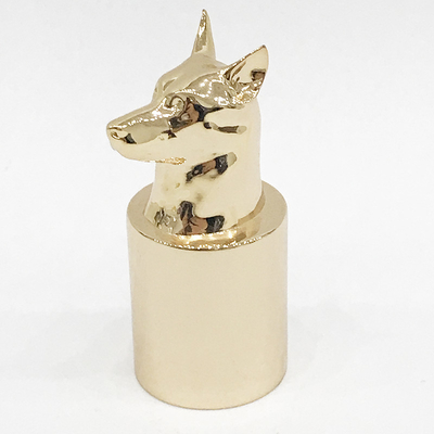 شراء ارتفاع مصقول معدن الكلب المفاجئة غطاء زجاجة عطر Zamak online manufacture