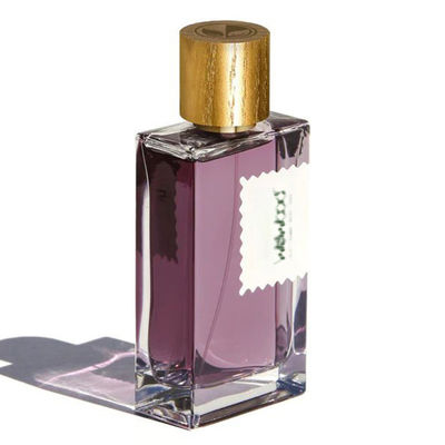 شراء غطاء زجاجة عطر من نوع أسطوانة الخشب الصلب الطبيعي مع طباعة ذهبية التصنيع عبر الإنترنت