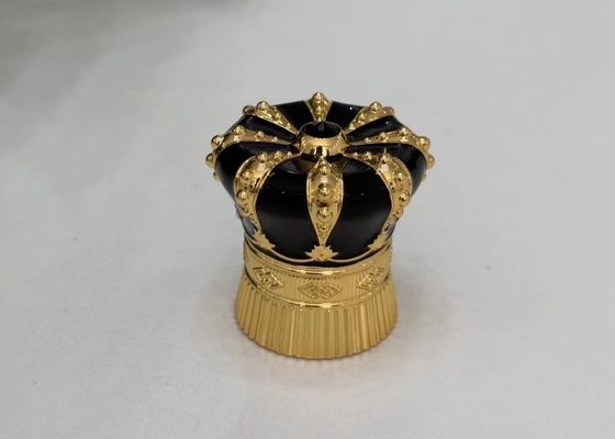شراء أسقف زجاجات العطور من سبيكة الزنك ذات الشكل السادس الأطراف لتنسيق اللون والشعار online manufacture