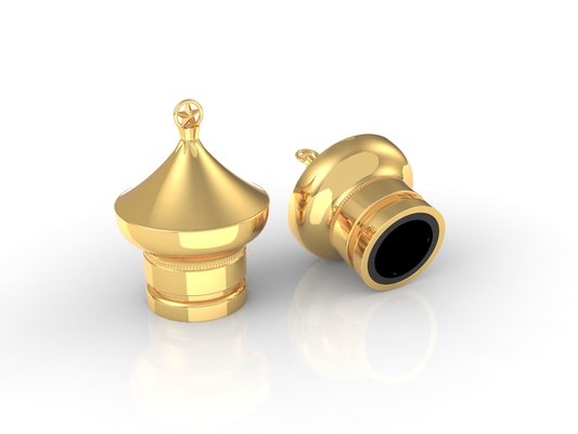 شراء غطاء العطور المعدنية من سبائك الزنك بأحجام وألوان مخصصة للتغليف الصديق للبيئة online manufacture