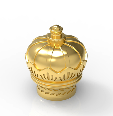 شراء أغطية عطور مرتفعة الجودة على شكل تاج من سبائك الزنك Zamak عالية الجودة online manufacture