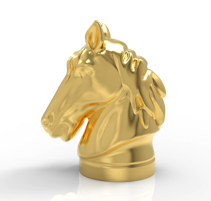 شراء الشكل الحصانية القالب الموجود زاماك العطور القبعات المعدنية القبعة لعبوة العطور الأنيقة ودائمة مع شعار مخصص online manufacture