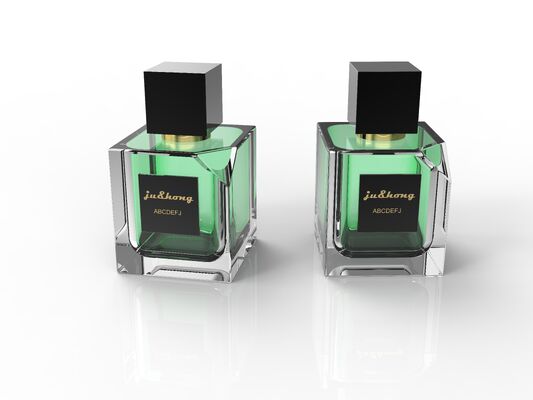 شراء غطاء عطر مربع أسود من سبائك الزنك، غطاء مغناطيسي مربع تصنيع عبر الإنترنت