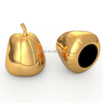 شراء غطاء معدني من سبائك الزنك بتصميم تاج بقطر 15 مم لتطبيق العطور السائلة، غطاء عطر على شكل يقطينة تصنيع عبر الإنترنت