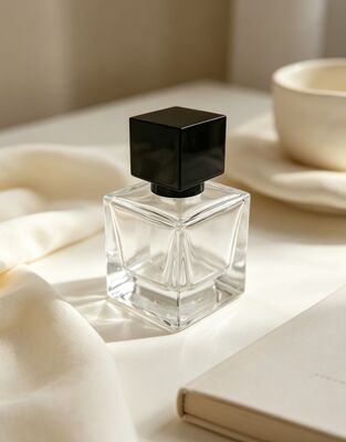 شراء غطاء عطر مصنوع من سبائك الزنك باللون الأسود غير اللامع بتصميم مربع ومقاوم للتآكل تصنيع عبر الإنترنت