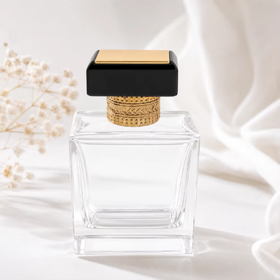 شراء قبعات العطور Zamac البيضاوية المطلية بالذهب عالية اللمعان، أغطية زجاجات مستحضرات التجميل المصنوعة من سبائك الزنك المخصصة لزجاجات العطور FEA15 بالجملة تصنيع عبر الإنترنت