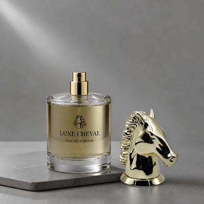 شراء مرآة فاخرة ملموسة رأس حصان ثلاثي الأبعاد Zamac Cap Perfume Gold Plated Animal Sculpture عطر غطاء زنك سبيكة معدنية غطاء زجاجة العطر شعار مخصص FEA15 لـ دبي Oud Attar زجاجة العطر تصنيع عبر الإنترنت