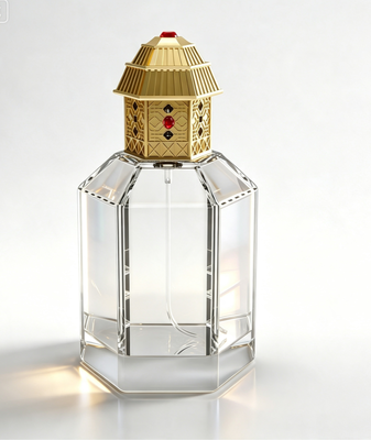 شراء باجودا فاخرة (زماك) عطر مجوف غطاء زجاجات زينة مطلية بالذهب تصنيع عبر الإنترنت