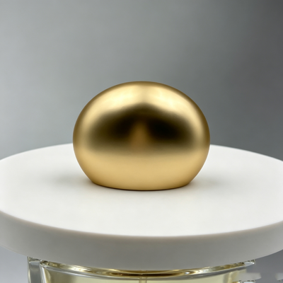 شراء غطاء عطر بيضاوي أملس من الزاماك مطلي بالذهب غير اللامع، غطاء عطر دائري من سبائك الزنك لزجاجات العطور الفاخرة تصنيع عبر الإنترنت