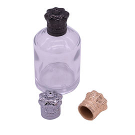 شراء أزياء عطر زاماك مخصص قبعات سبائك الزنك الماس لزجاجات العطور خمر online manufacture