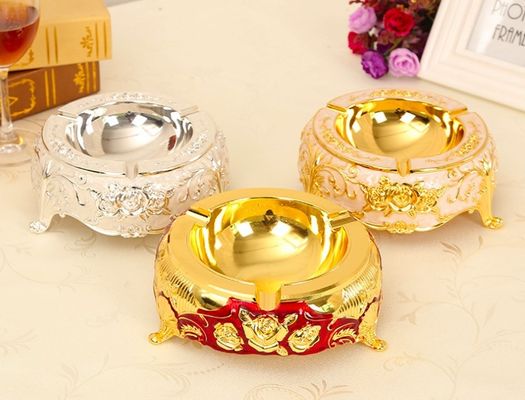 شراء سمك 5.0mm OEM الطلاء العتيقة سبائك الزنك منفضة سجائر online manufacture