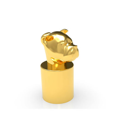 شراء مخصص الكلب رئيس الذهب Fasion ISO 9001 قبعات زجاجة عطر online manufacture