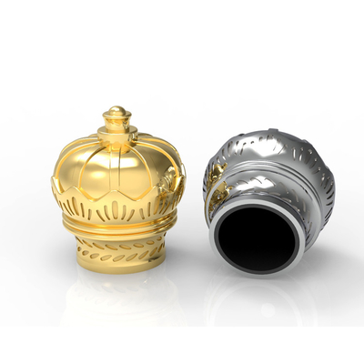 شراء مادة سبائك الزنك غطاء زجاجة عطر Zamak مخصص على شكل تاج online manufacture