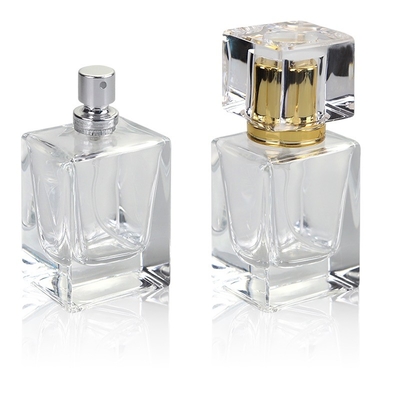 شراء زجاجة عطر زجاجية مستطيلة فريدة من نوعها 30 مل بلوري شفاف فاخر online manufacture