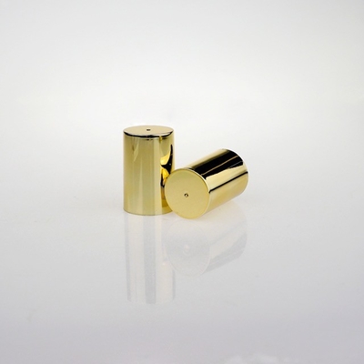 شراء غطاء زجاجة عطر بلاستيكي فاخر مستدير UV ذهبي لمطهر لوشن online manufacture