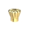 Shiny Gold Metal Zamac Luxury Perfume Bottle Cap Hanging Plating