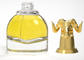 غطاء زجاجة عطر بتصميم حيوان إبداعي فاخر من Zamac بغطاء 15 ملم من سبائك الزنك المعدنية الذهبية