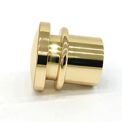 أغطية زجاجات عطر ألومنيوم زاماك ذات لون ذهبي فاتح كلاسيكي