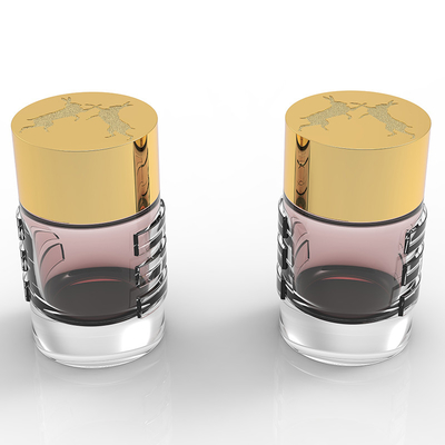 غطاء عطر زاماك مخصص لقبعات العطور مع اللون الذهبي / الفضي والشعار