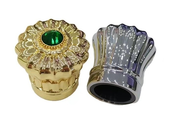 غطاء زجاجات عطور زاماك المستديرة مع سطح غير منتظم