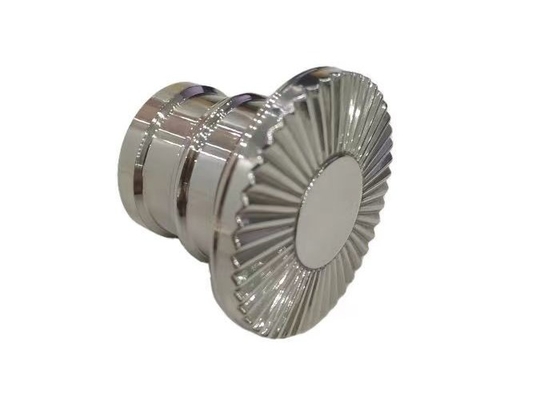 OEM / ODM مخصصة Zamak عطر غطاء زجاجة الفضة العطر زجاجات أعلى