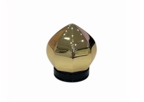 أغطية زجاجات العطور غير المنتظمة الذهبية