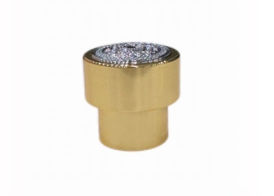 غطاء عطر زاماك لامع على شكل حرف T مغلق زجاجي عطر