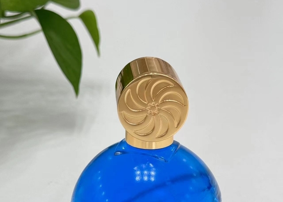 زاماك غير منتظمة الشكل المعدنية العطر غطاء الزنك سبائك الزجاج العطر زجاجات الزجاجات
