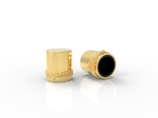 أغطية عطر زماك ذات الشكل الدائري الفاخرة أغطية زجاجي مزيج من الزنك