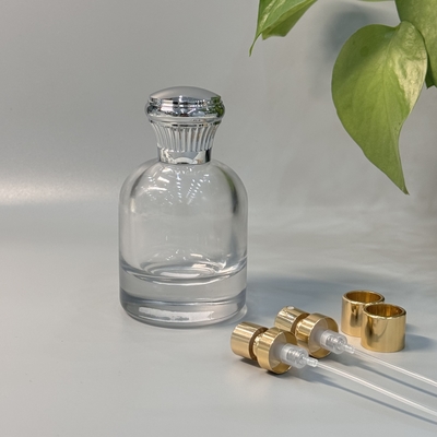 غطاء زماك العطر ذو اللون الفضي المخصص لتغليف العطر الشخصي الخاص بك