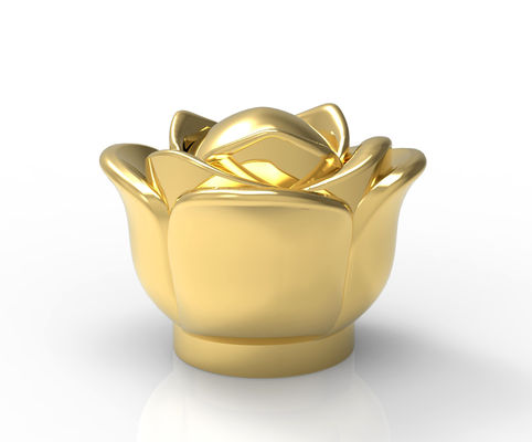 غطاء عطر على شكل زهرة بشعار مخصص، ممتاز، لامع، مربع الشكل، لـ Fea 15