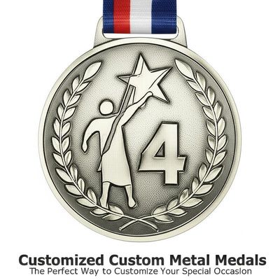Custom Metal Medals with 2mm Thickness and Customized Size for Sports Awards in 7-10 Business Days