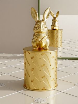 غطاء عطر أرنب زاماك عالي الجودة يباع بكثرة، غطاء مجموعة عطور من سبائك الزنك