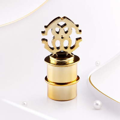 غطاء زاماك العطر القابل للتخصيص مع ختم محكم والقطر الداخلي 15 ملم لقوارير العطور الفاخرة