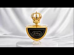 غطاء عطر زاماك على شكل تاج مغناطيسي مرصع بحجر الراين الأحمر